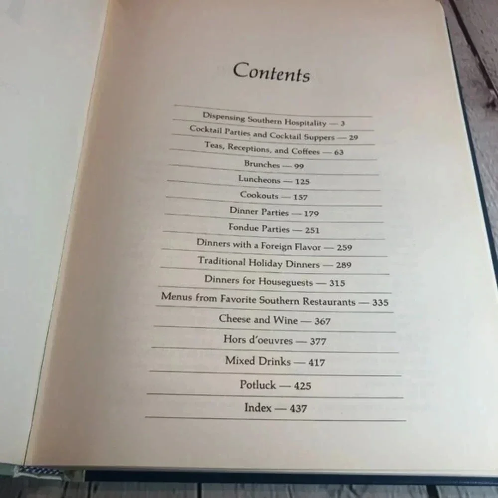 vtg 1972 SOUTHERN LIVING PARTY cookbook farmhouse country cottage retro kitschy